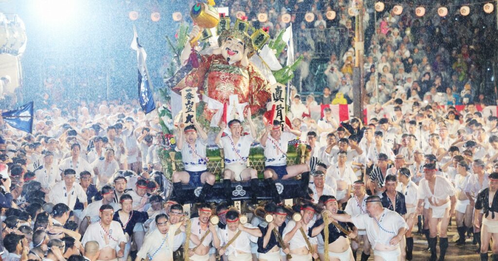 Hakata Gion Yamakasa festival closes with floats dashing through Fukuoka