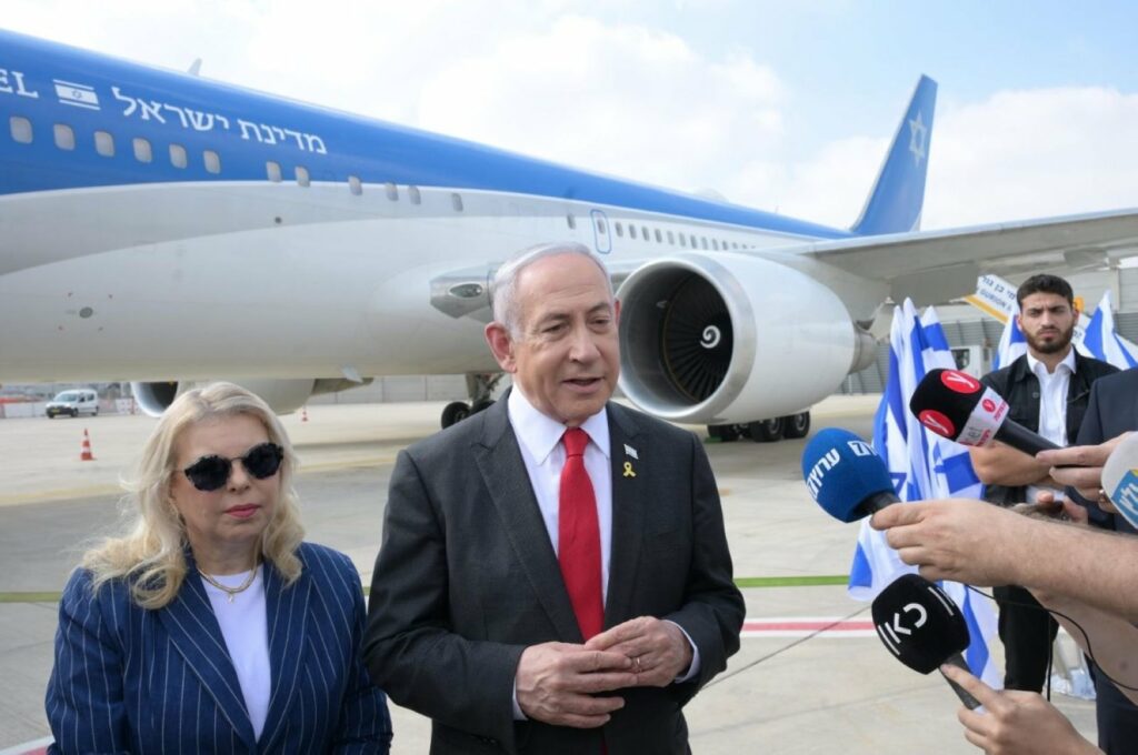 Netanyahu arrives in US for key visit, set to meet Biden Thursday