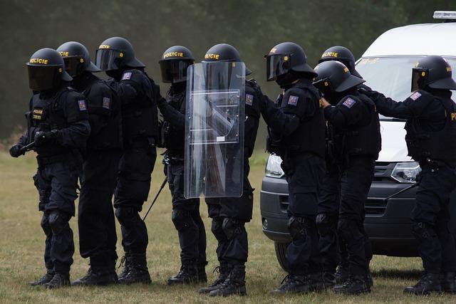 Members of Chinese Riot Squad Conduct Intensive Drill in Jinan