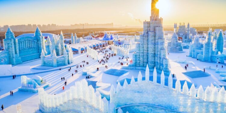 At China’s Harbin, Temperature Drops To -30C; Tourists Share Stunning Visual Of Ice City – Times Now