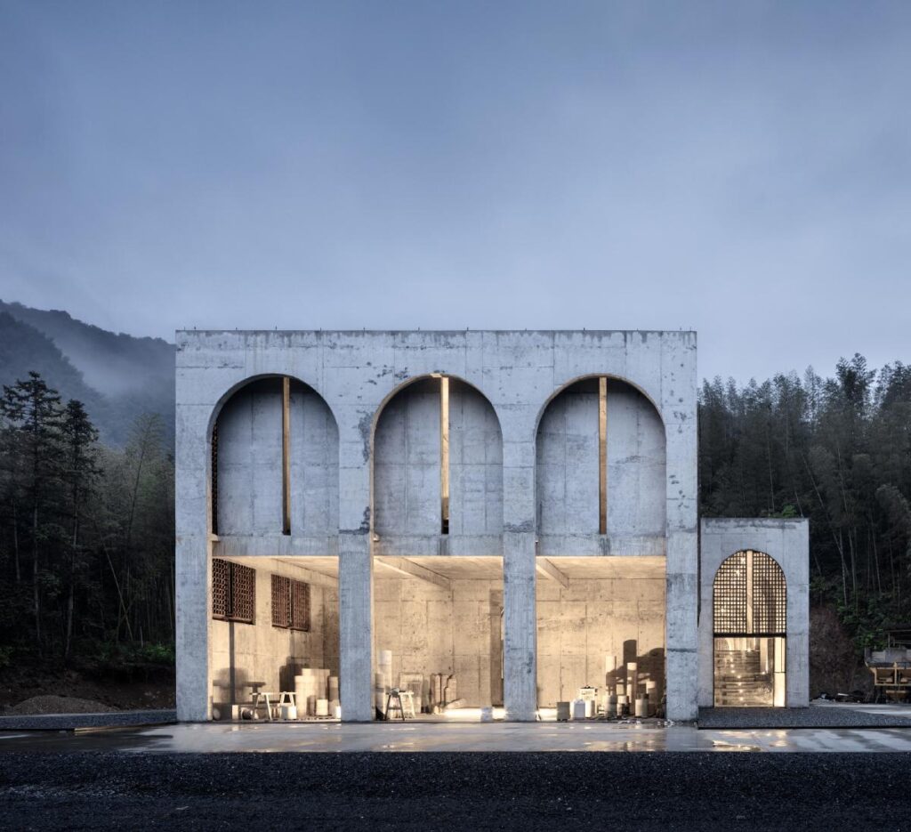 AZL architects wraps twisting jinling art museum with 139,000 ceramic bricks – Designboom