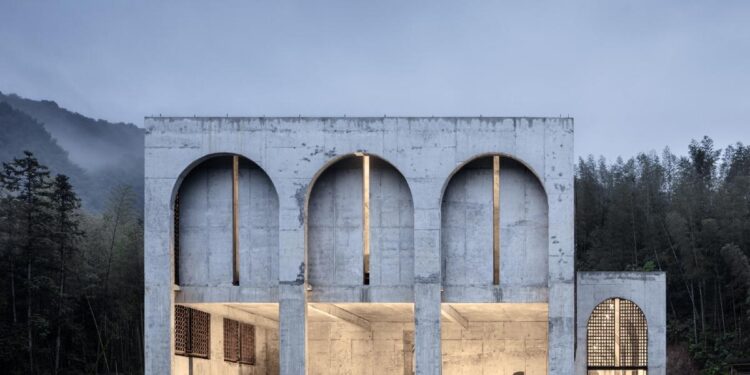 AZL architects wraps twisting jinling art museum with 139,000 ceramic bricks – Designboom