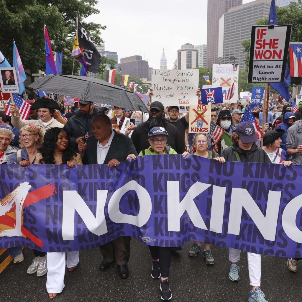 “America has? No Kings!” Hoosiers protest at Statehouse on Trump’s birthday – Indiana Capital Chronicle