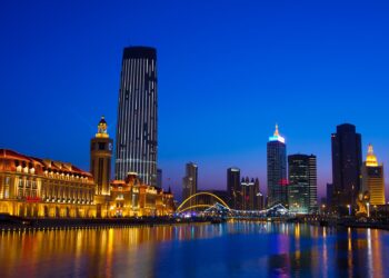Dazzling night view of Haihe River in Tianjin, China – Xinhua