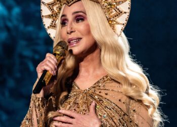 Cher and Boyfriend A.E. Match in Sleek Black Looks for D&G’s Show in Rome – Harper’s BAZAAR