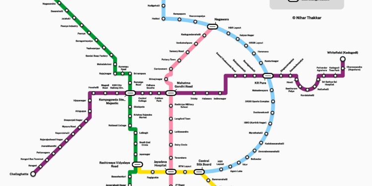Bengaluru Metro’s Yellow Line all set to be inaugurated today: Check route, timings, ticket fare – India TV News