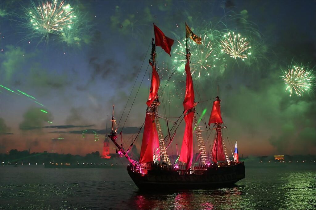 St. Petersburg hosts annual Scarlet Sails festival to celebrate school graduation – Xinhua