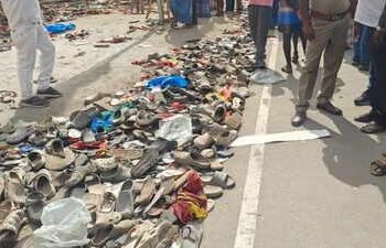 Aftermath of Karur tragedy: Shoes, poles, pieces of clothing show signs of celebration turning into mourn – Times of India