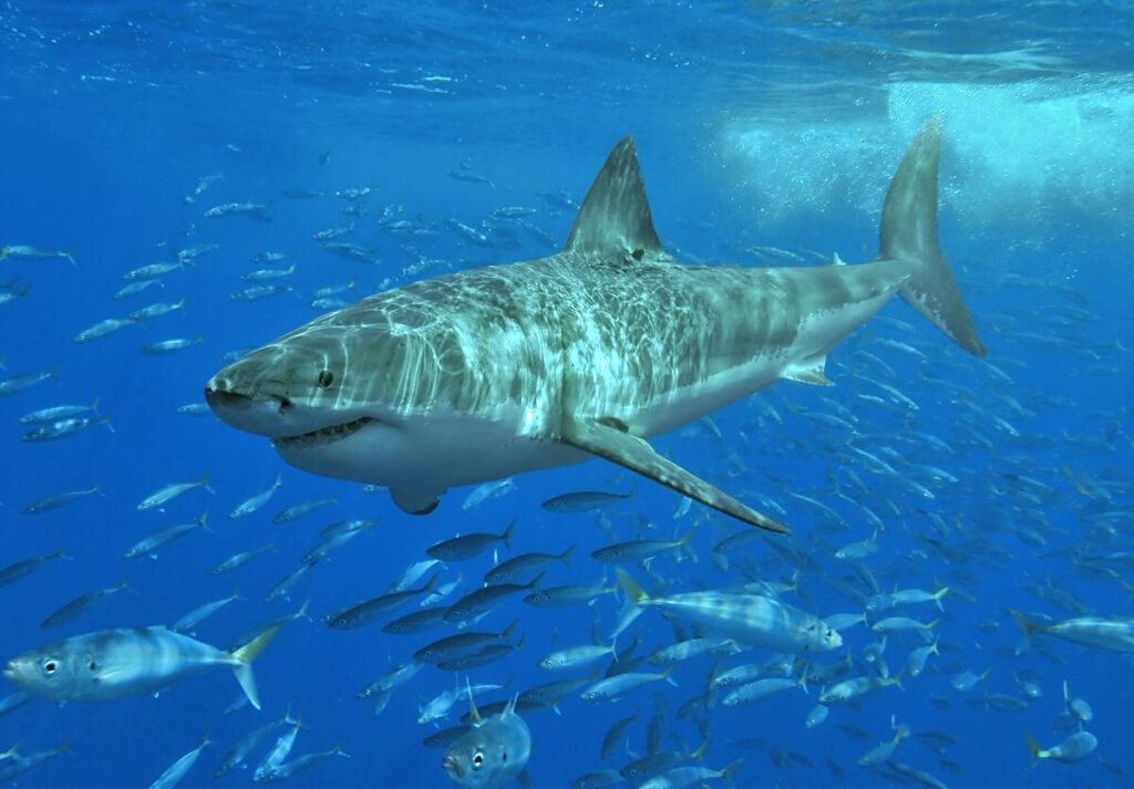 Loss of great white sharks triggers domino effect down food chain, study shows – Mongabay