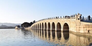 Kunming Lake’s sled train – People’s Daily Online